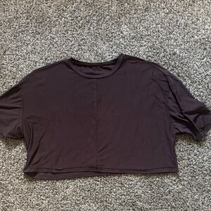 Women's Chocolate Brown Crop Top